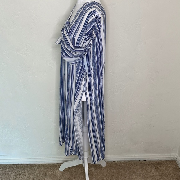 En Creme MOONFLOWER BLOUSE (NAVY) - L / NAVY/WHITE PRINT - Picture 7 of 15